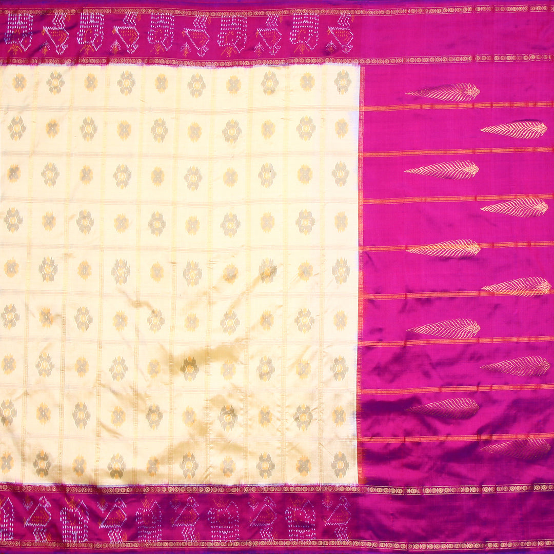 Kuberan Cream Pochampally Silk Saree