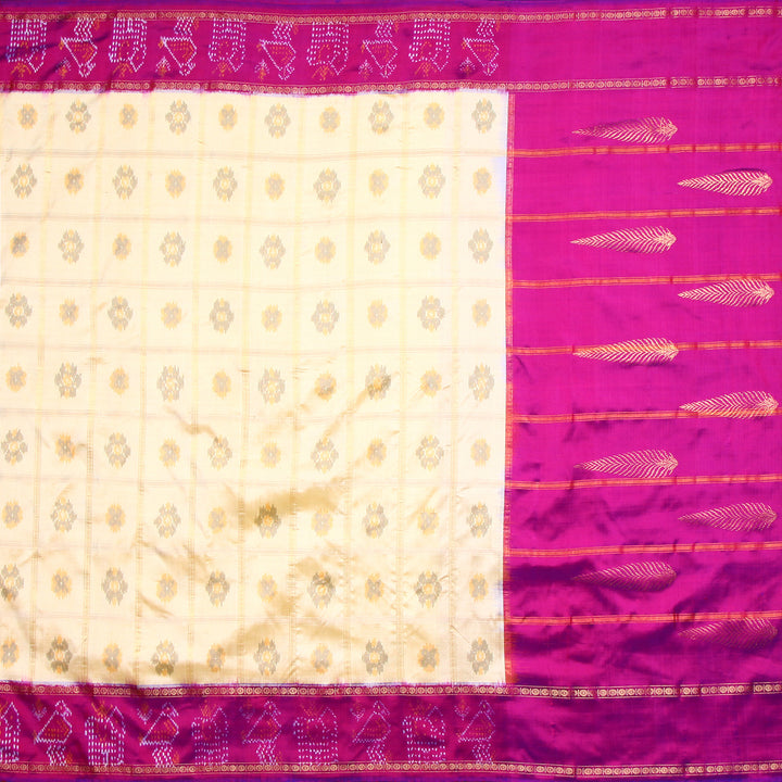 Kuberan Cream Pochampally Silk Saree