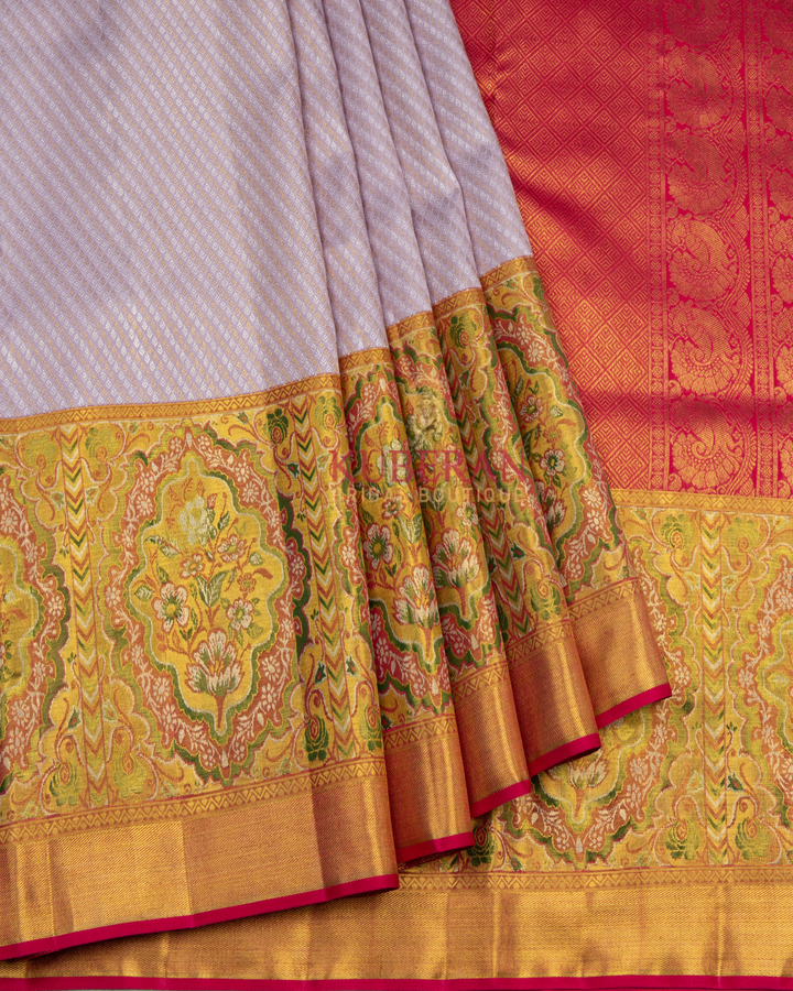 Kuberan Lavender Kanchivaram Silk Saree