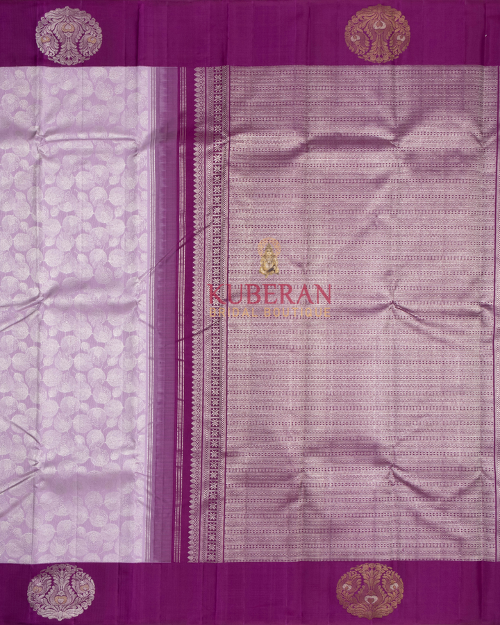 Kuberan Lavender Colour Kanchivaram Silk Saree
