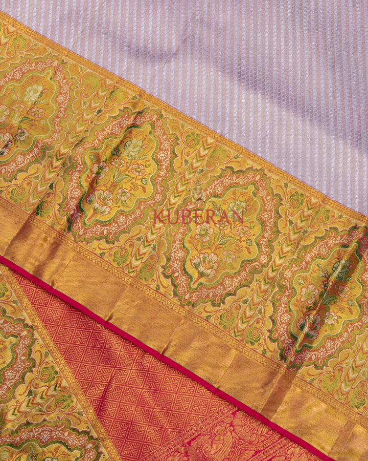 Kuberan Lavender Kanchivaram Silk Saree