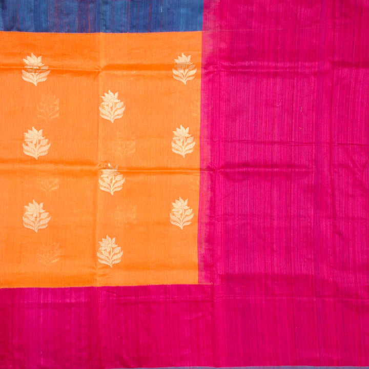 Kuberan Orange Pink Banarasi Saree