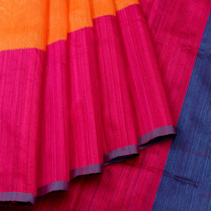 Kuberan Orange Pink Banarasi Saree