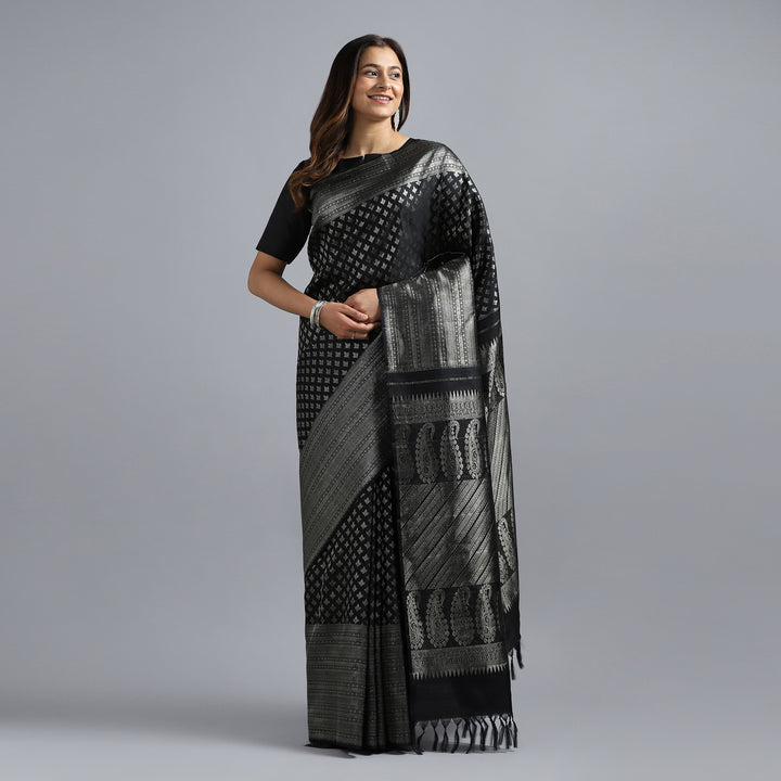 Black Kanchivaram Saree