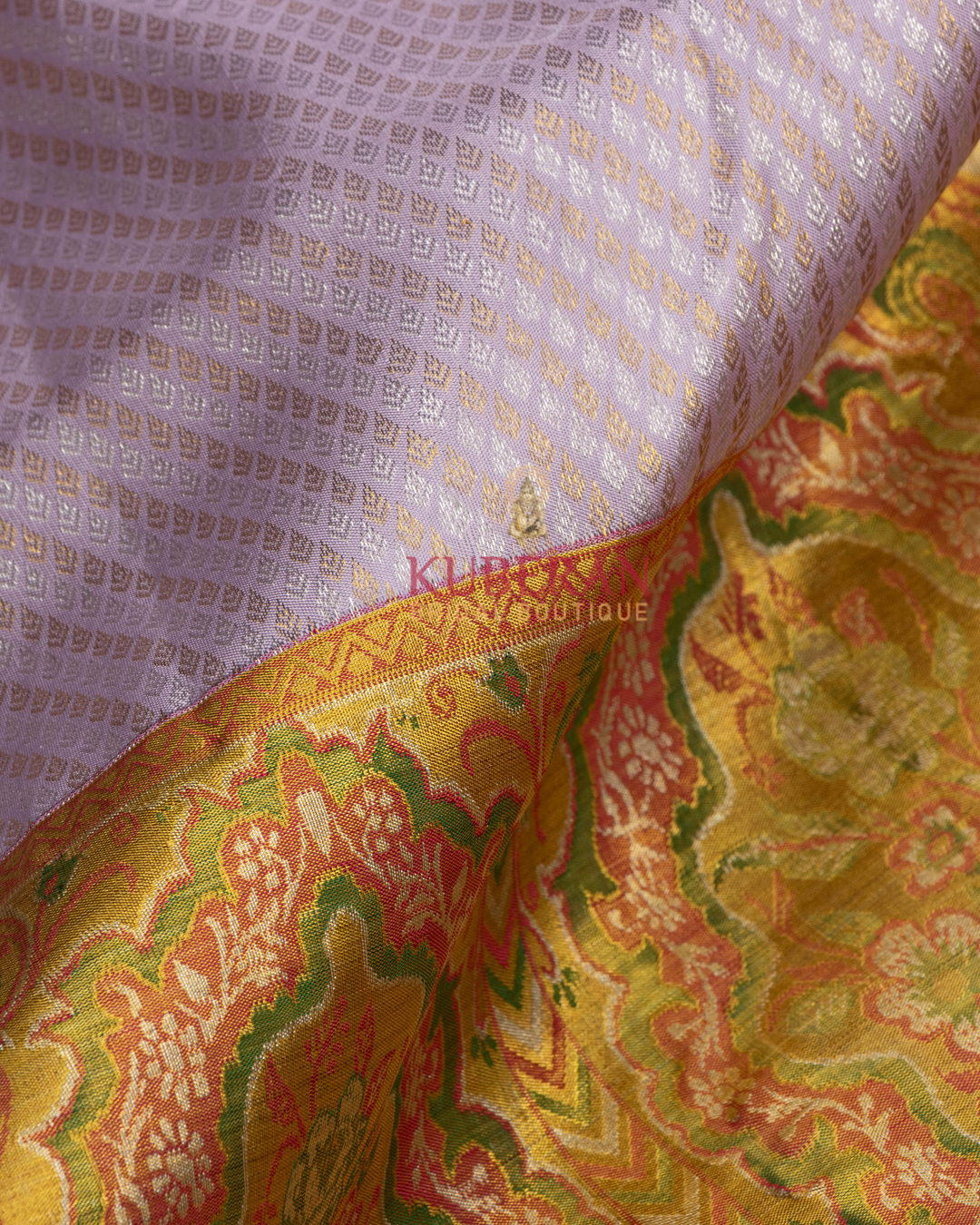 Kuberan Lavender Kanchivaram Silk Saree