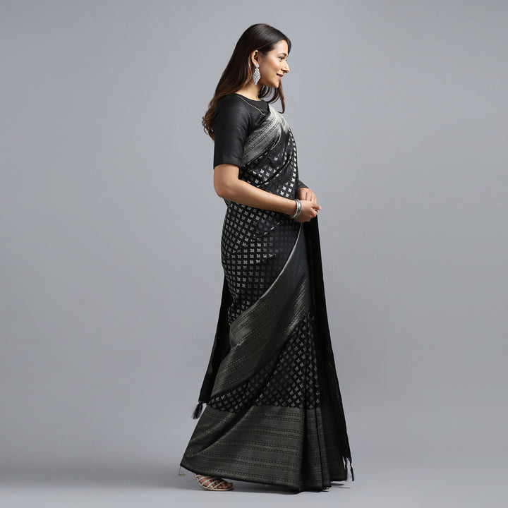 Black Kanchivaram Saree