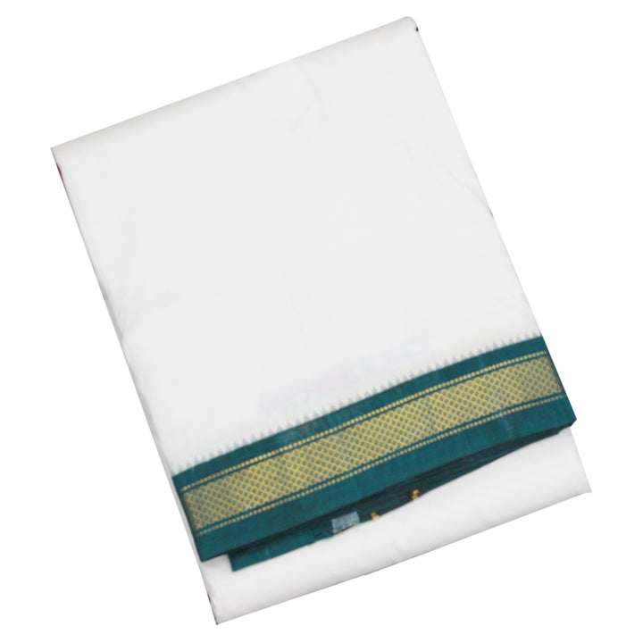 Kuberan White Pure Silk Dhoti