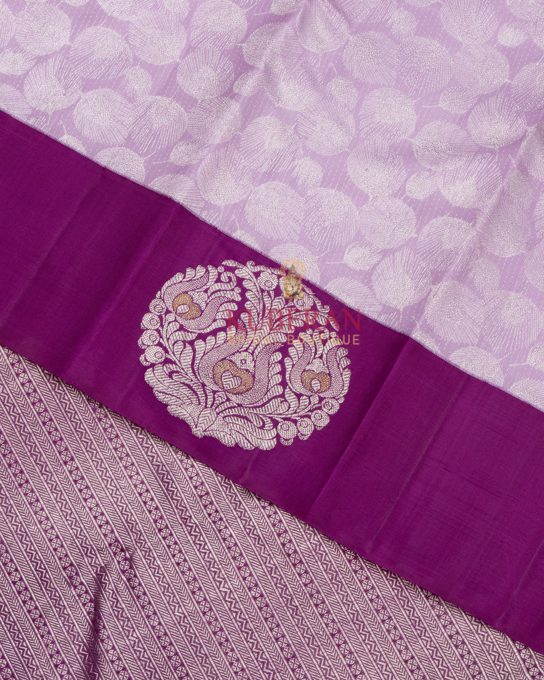 Kuberan Lavender Colour Kanchivaram Silk Saree