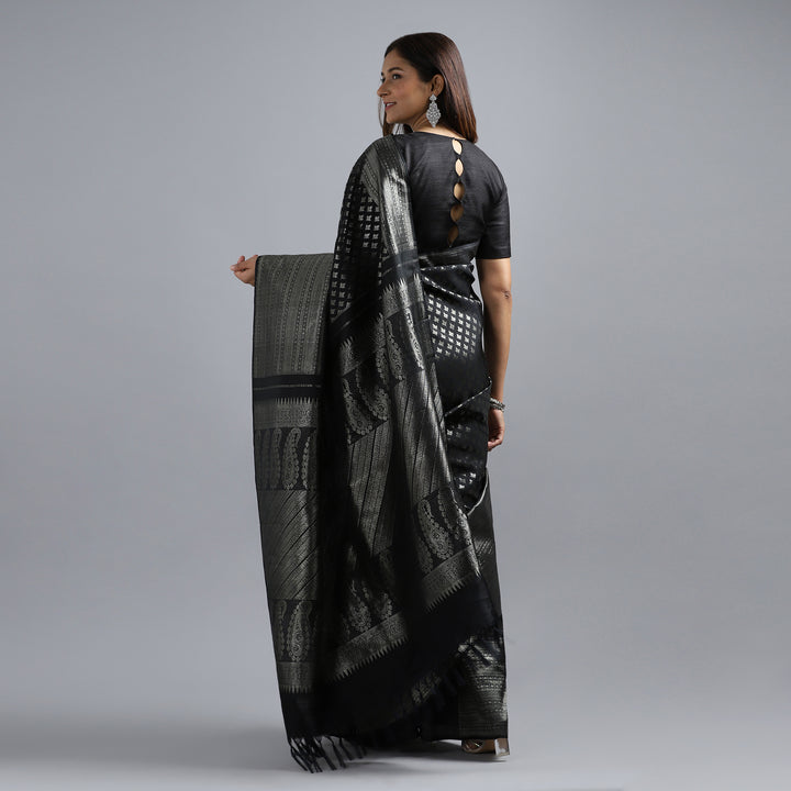 Black Kanchivaram Saree