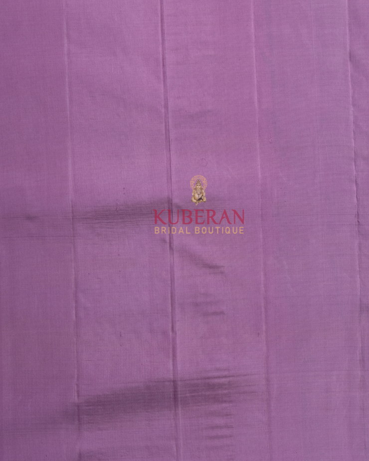 Kuberan Black With Lavender Kanchivaram Silk Saree