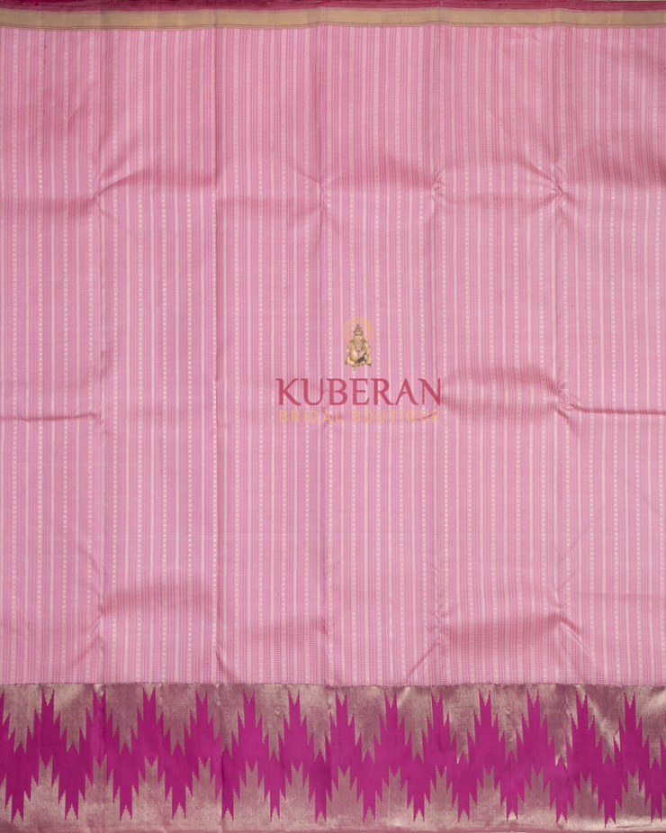 Kuberan Pink Kanchivaram Silk Saree