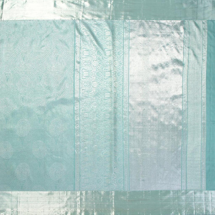 Kuberan Light Blue Kanchivaram Silk Saree