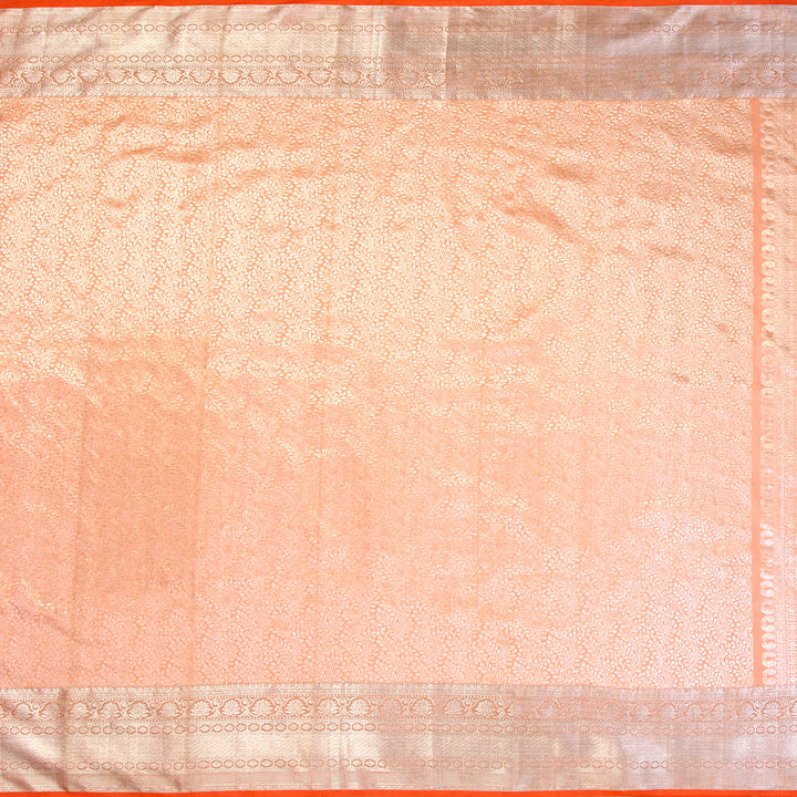 Kuberan Light Orange Kanchivaram Silk Saree