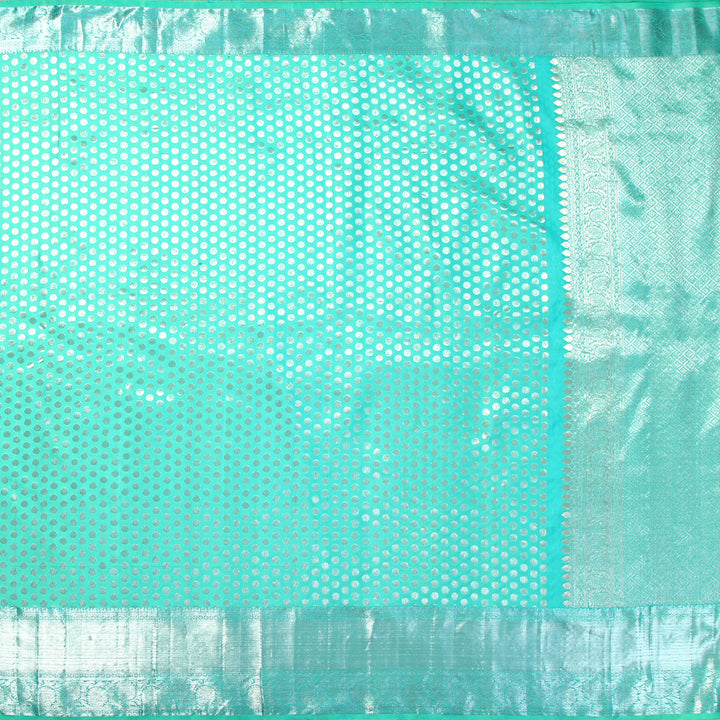 Kuberan Ocean Blue Kanchivaram Silk Saree