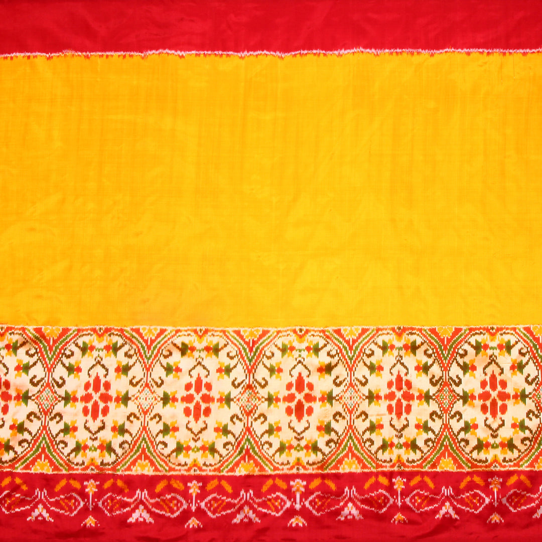 Kuberan Yellow Pochampally Silk Saree