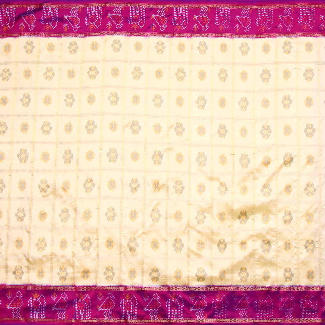 Kuberan Cream Pochampally Silk Saree