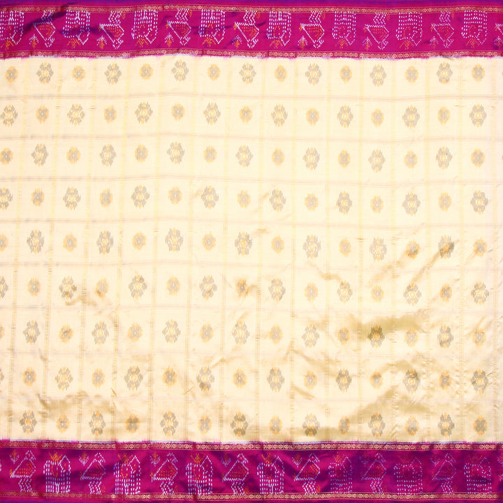 Kuberan Cream Pochampally Silk Saree