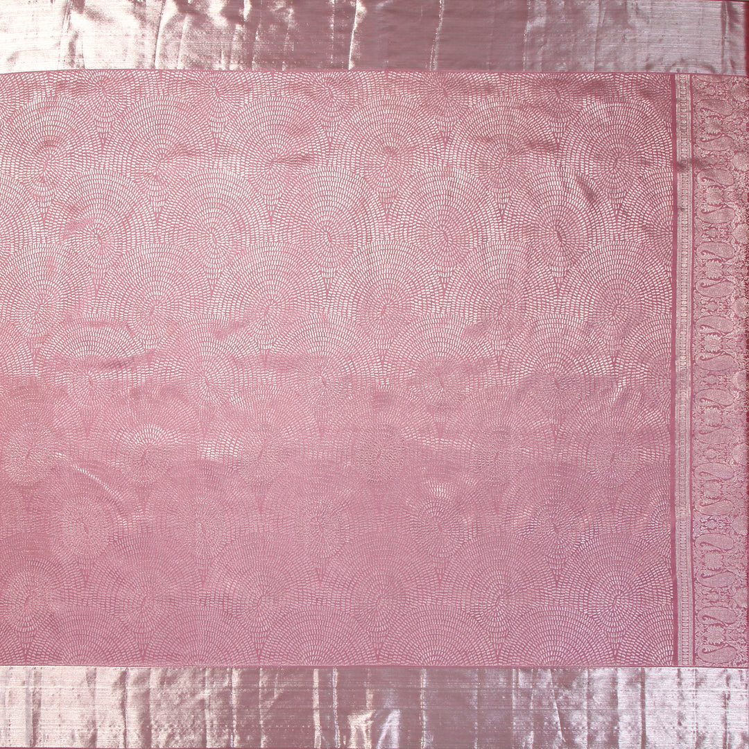Kuberan Light Pink Kanchivaram Silk Saree