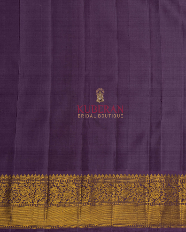 Kuberan Peach Kanchivaram Silk Saree