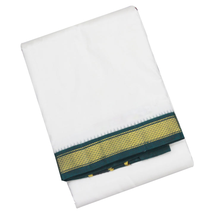 Kuberan White Pure Silk Dhoti
