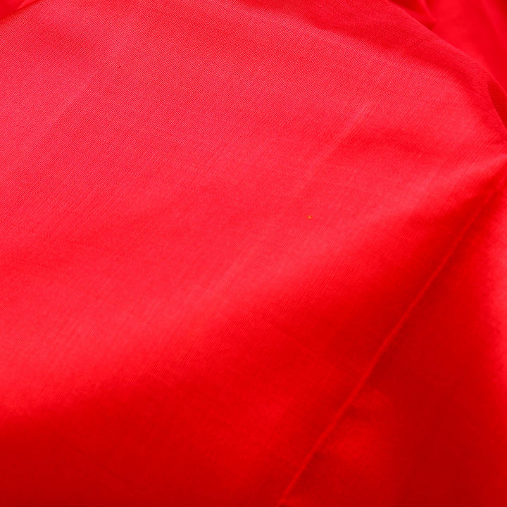 Kuberan Ruby Red Green 9 Yards Silk Saree