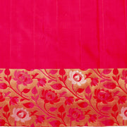 Kuberan Sky Blue Pink Kanchivaram Silk Saree
