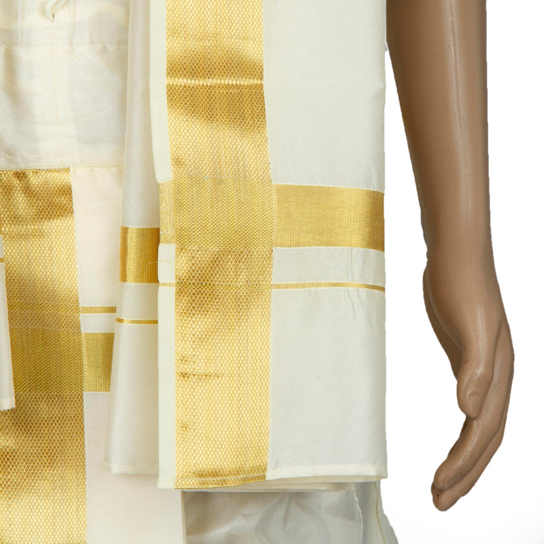 Kuberan White Dhoti and Shallya