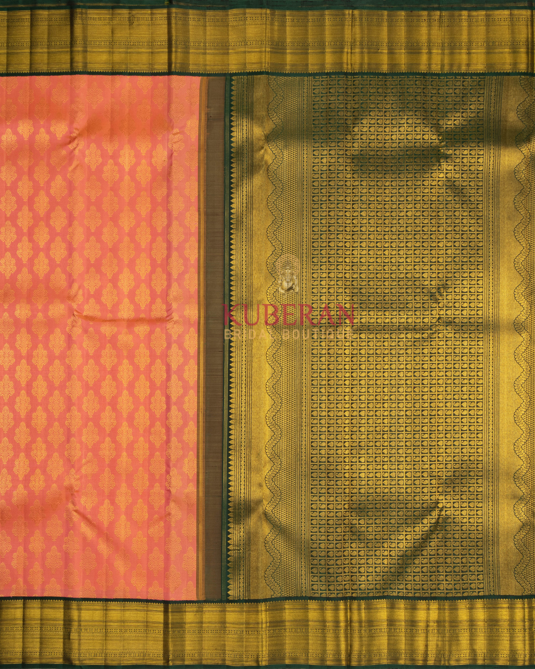 Peach Kanchivaram Silk Saree 