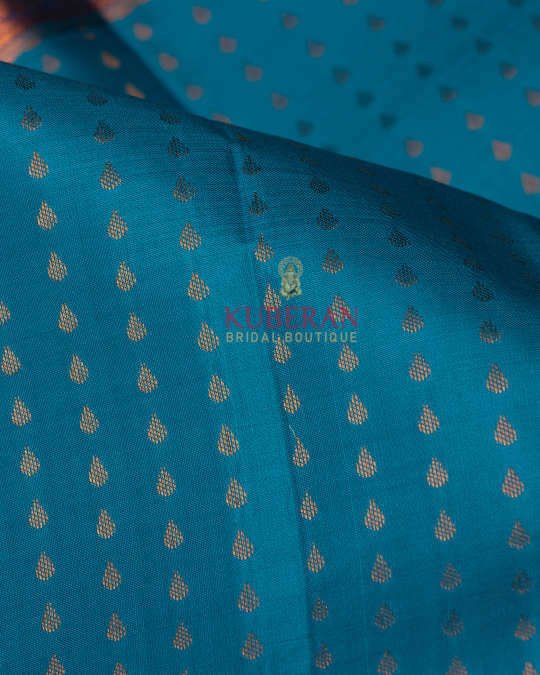 Kuberan Cerulean Blue  With Purple  Kanchivaram Silk Saree