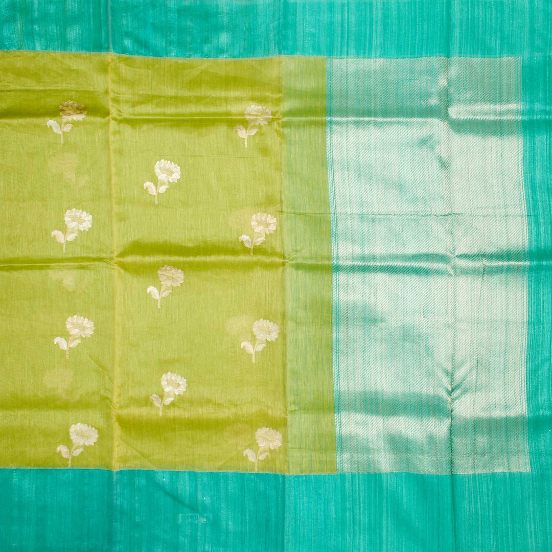 Kuberan Green Blue Banarasi Saree