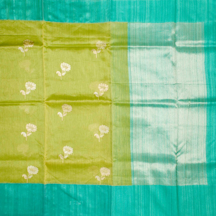 Kuberan Green Blue Banarasi Saree