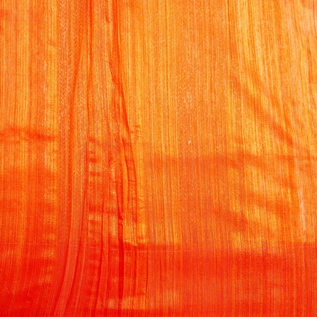 Kuberan White Orange Banarasi Saree