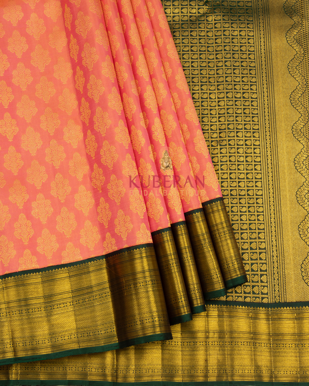 Peach Kanchivaram Silk Saree 