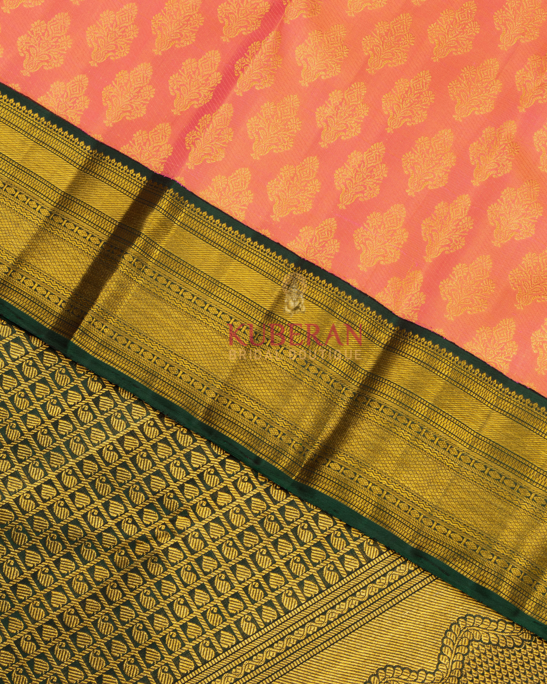 Peach Kanchivaram Silk Saree 