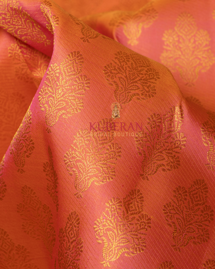 Peach Kanchivaram Silk Saree 