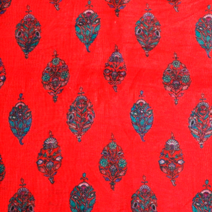 Kuberan Red Fabric