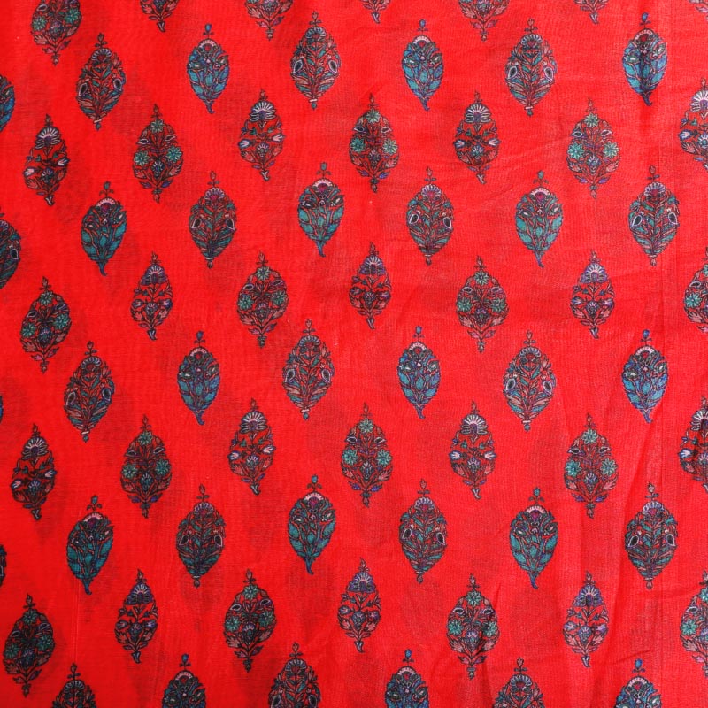 Kuberan Red Fabric
