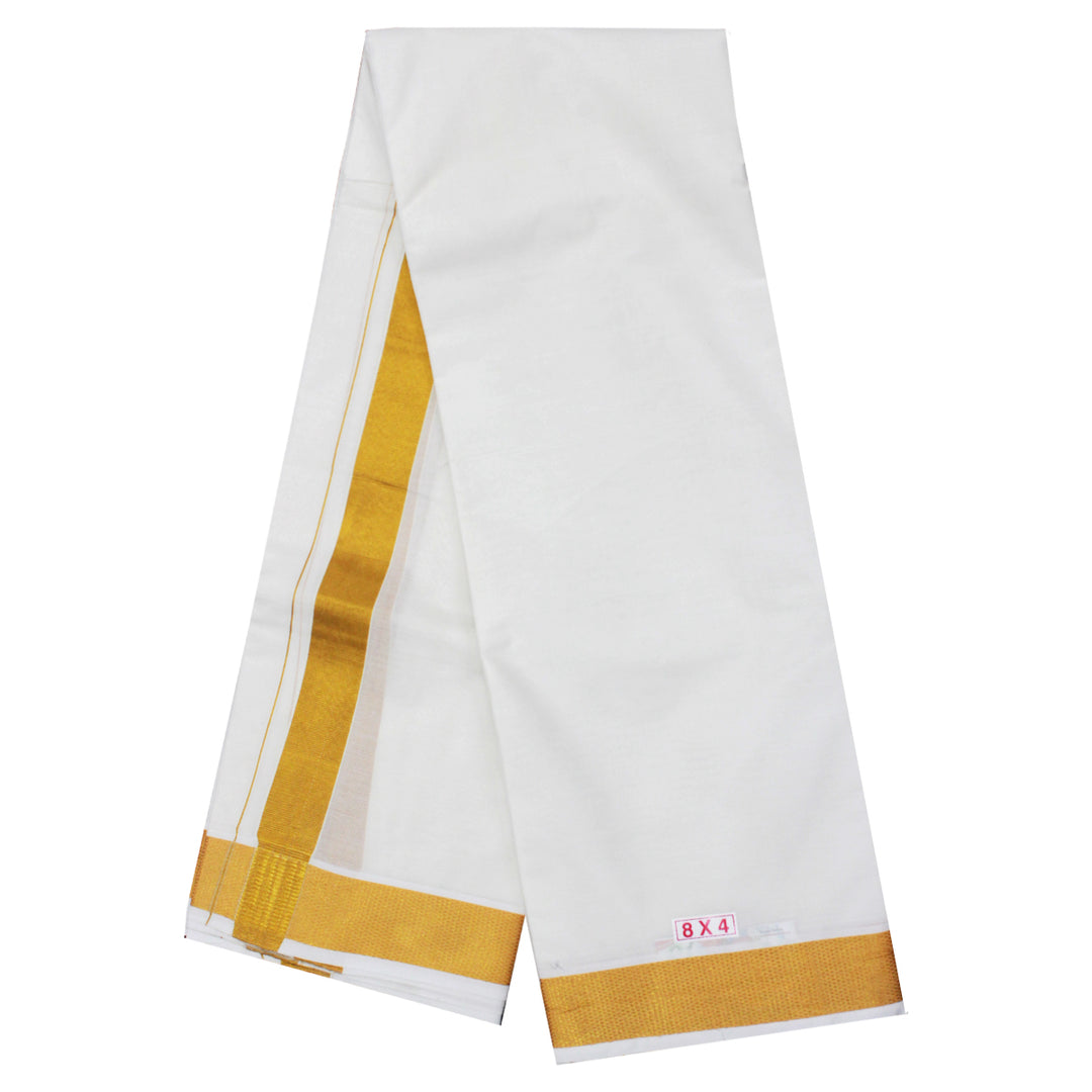 Kuberan White Cotton Dhoti