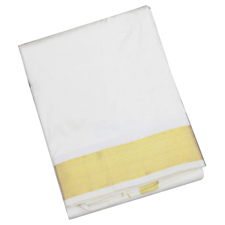 Kuberan White Pure Silk Dhoti