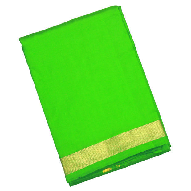 Kuberan Green Pure Silk Dhoti