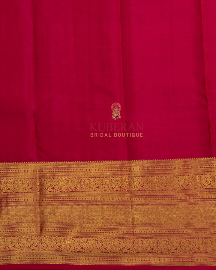Kuberan Purple With Magenta Pink Kanchivaram Silk Saree