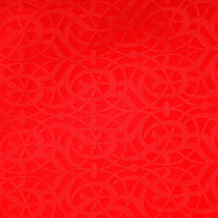 Kuberan Red Designer Fabric