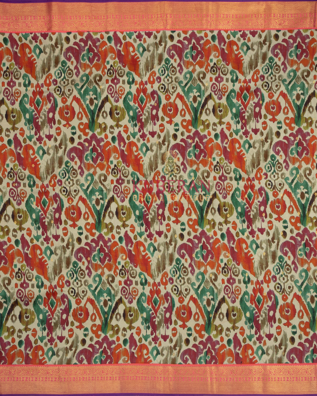 Fawn Kanchivaram Silk Saree