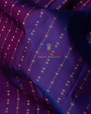 Kuberan Purple With Magenta Pink Kanchivaram Silk Saree