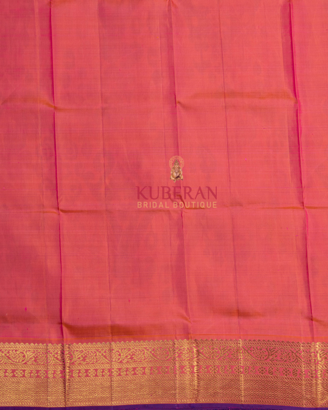 Kuberan Fawn Kanchivaram Silk Saree