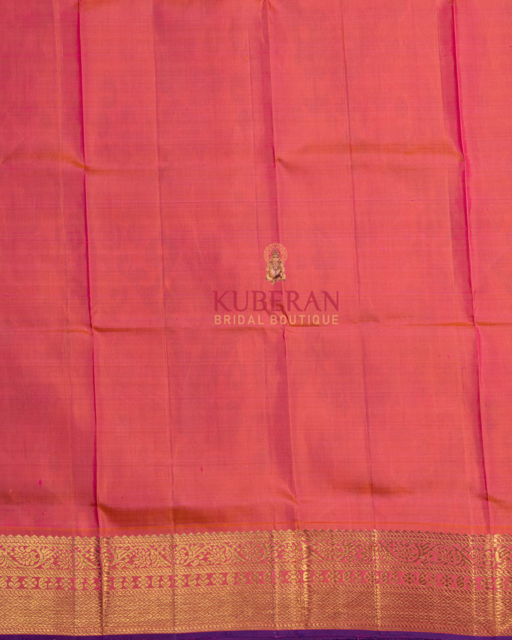 Kuberan Fawn Kanchivaram Silk Saree