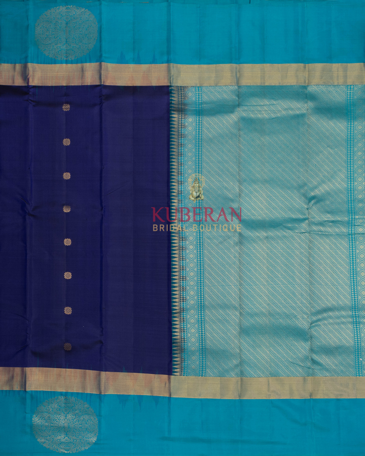 Sky Blue Kanchivaram Silk Saree