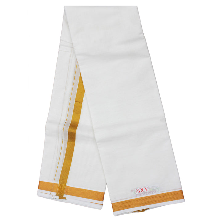 Kuberan White Cotton Dhoti