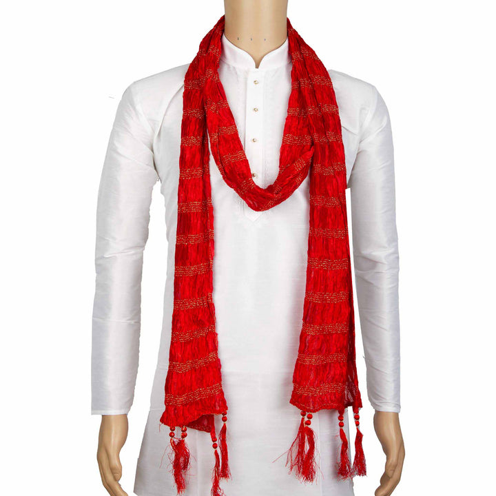 Kuberan Red Wedding Stole