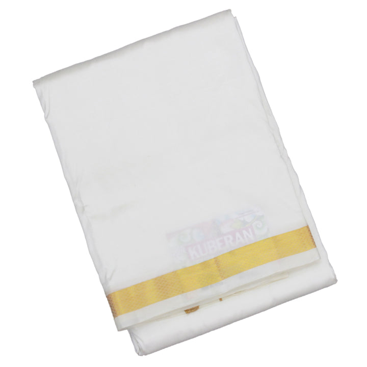 Kuberan White Pure Silk Dhoti